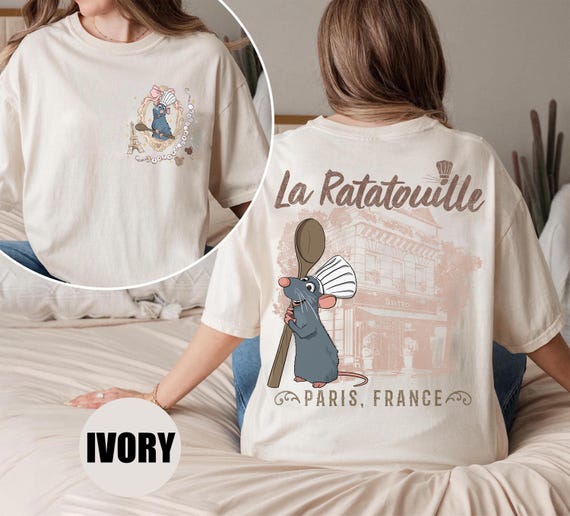 Two-sided Little Chef Remy Shirt, Disney Ratatouille Paris Tee, Remy Gusteau's Chef Shirt, Ratatouille Movie Shirt, Disney Chef Shirts