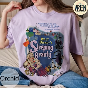 Comfort Colors® Retro Aurora Princess Shirt, Sleeping Beauty Shirt, Vintage Disney Princess Shirt, Disney Aurora Shirt, Disney Girl Trip Tee