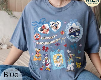 Camiseta de crucero de Disney con lazos retro de Coquette, camiseta de crucero con estética femenina de Mickey & Friends, camiseta de viaje para niñas, crucero con medallón de Mickey Minnie