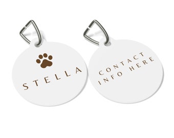 Custom Dog Tag Cat Collar Tag Pet Id Tag Personalized Pet Tag Dog Name Tag Pet Tag Cat ID Tag Puppy Tag Large Dog Tag New Puppy Gift Dog Mom