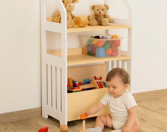 おもちゃ棚　モンテッソーリ　保育家具　ハンドメイド　送料無料 楽天市場】【土日祝も発送】 こどもと暮らし Milk お片付け