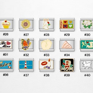 Birthstone Charms For Italian Charm Bracelet, 9mm, Jamaica