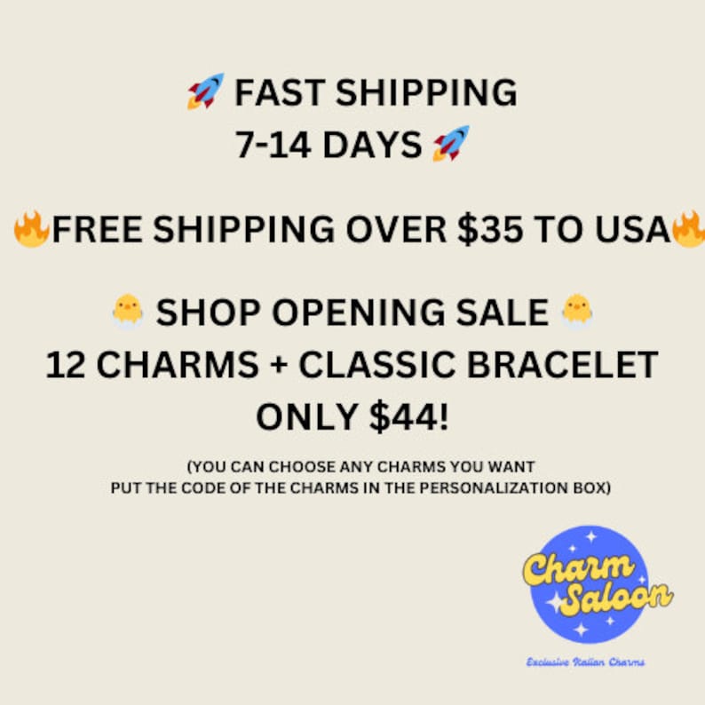 Italian Charms, 9mm Charms, Italian Bracelet Charms, Italian Charm