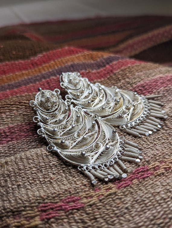 Peruvian Bridal Earrings - image 1
