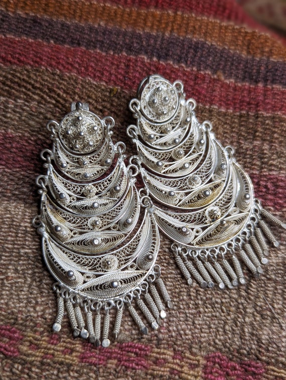 Peruvian Bridal Earrings - image 2