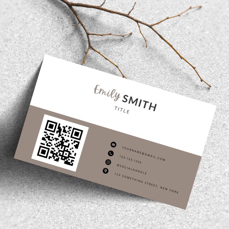 Business Card Editable Template, INSTANT DOWNLOAD Printable Business ...
