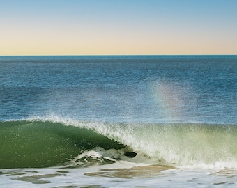 CURL OCÉAN. Art mural océanique. Décor côtier. Art du paysage marin. Impression naturelle . Impression de surf . Art mural maison de plage