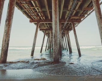 SAN DIEGO PIER . San Diego Art . California Coastal Art . Beach Print. Ocean Pier Art Print