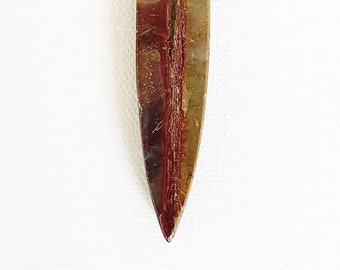 Long dagger Red Creek Jasper pendant