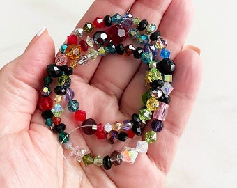 Mixed strand of Swarovski Orphan beads