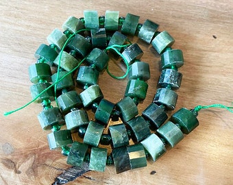 Canadian Jade drum beads—10mm
