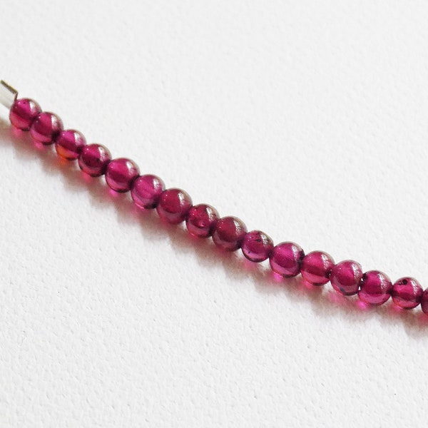 Small Ruby beads—2-3mm