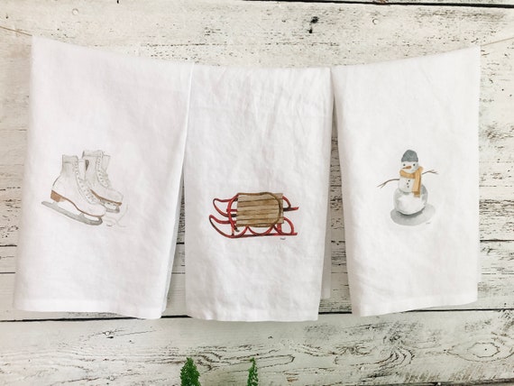 Embroidered Kitchen Towel Dish Towel Tea Towel Linens -  Canada in 2023