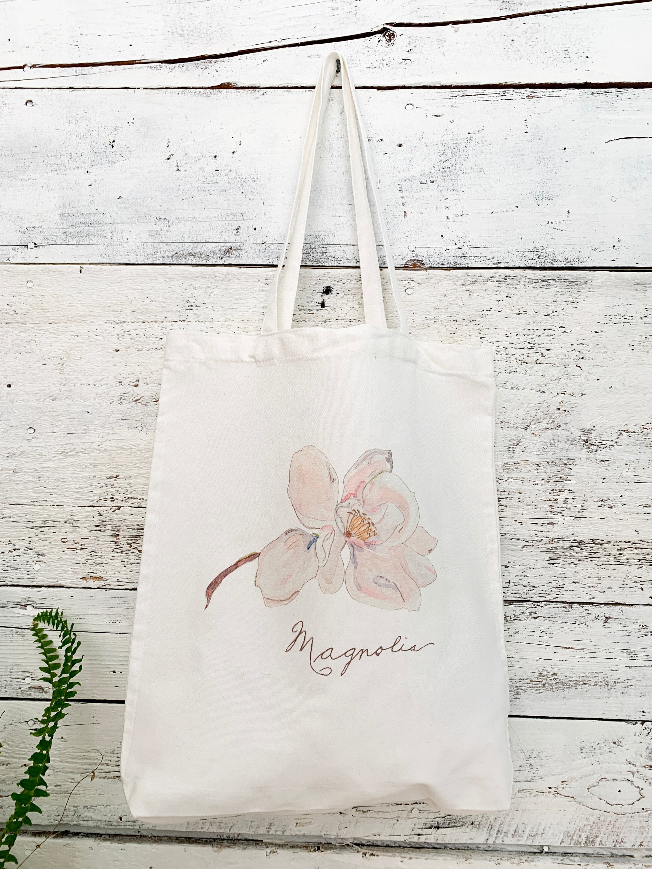 Magnolia canvas bag sale