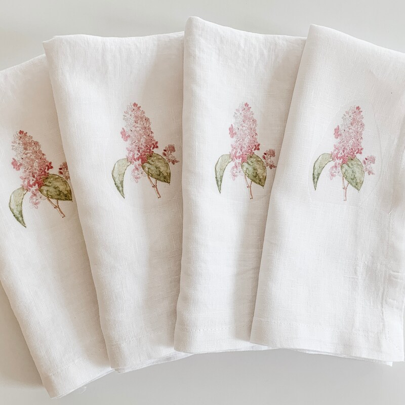 Lilia Napkins Set Of 4 Rhubarb