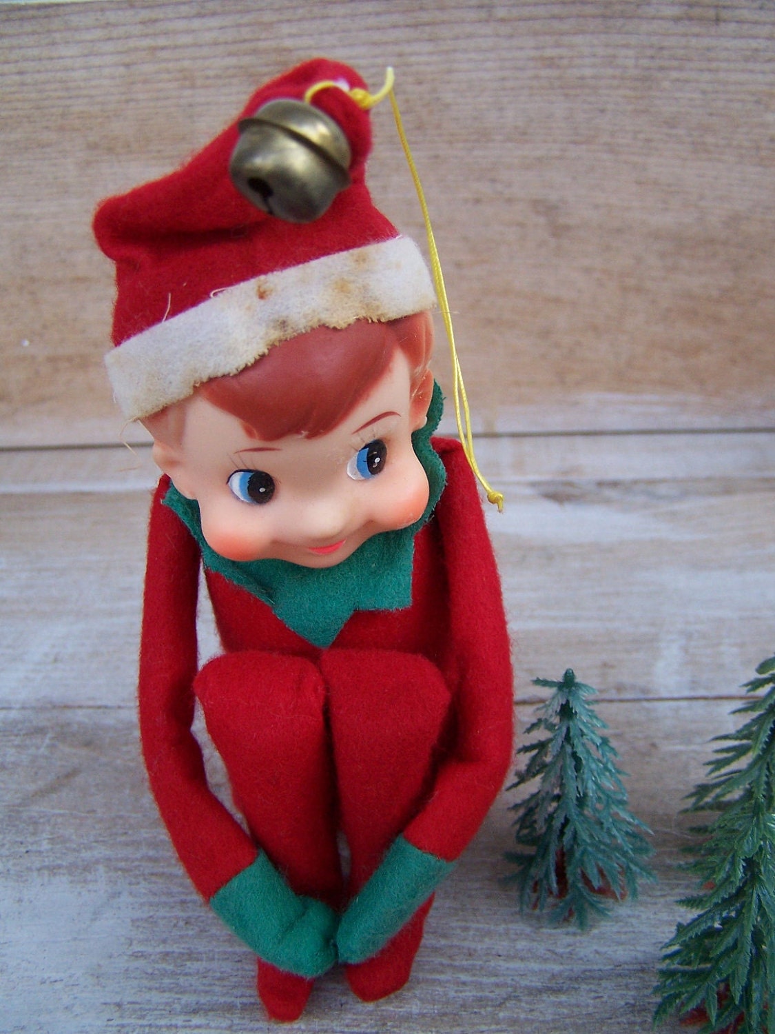 Vintage Elf on the Shelf 1960s Knee Hugger Elf | Etsy