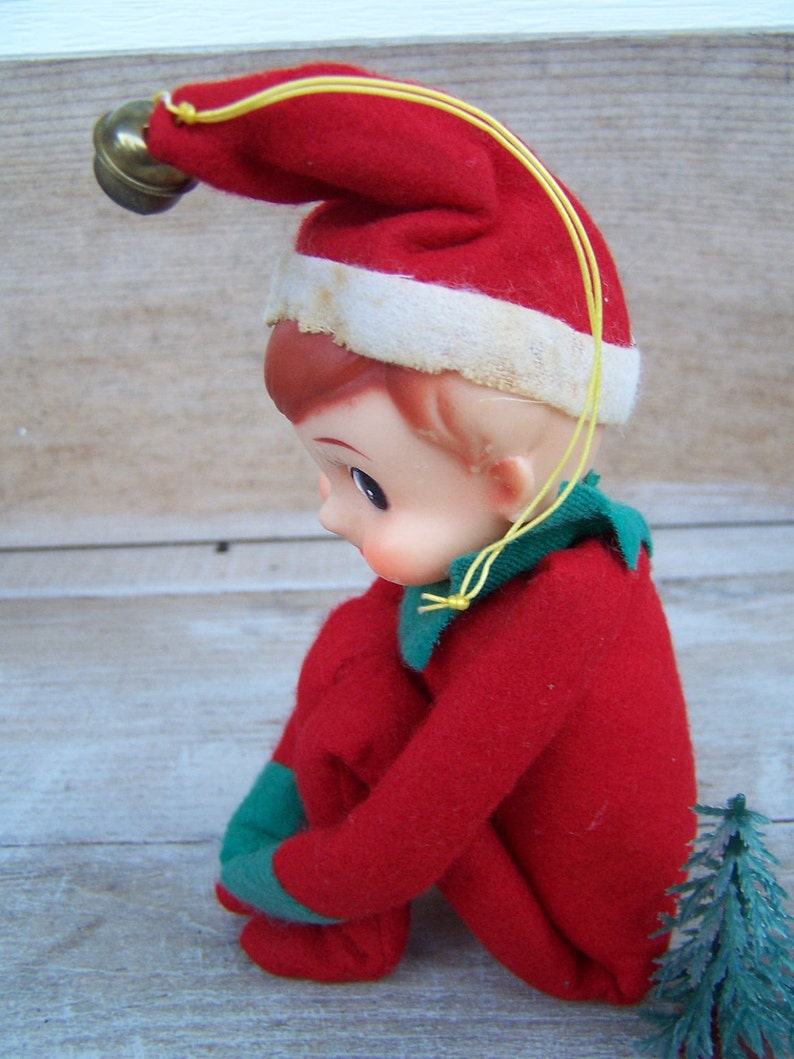 Vintage Elf on the Shelf 1960s Knee Hugger Elf Etsy