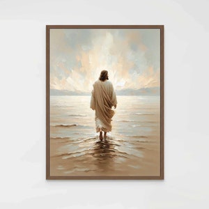 Witness the Miracle, Christian Painting, Jesus Walks on Water Art, Jesus Painting, LDS Painting, Bible Wall Art, Catholic Art, Jesus Prints