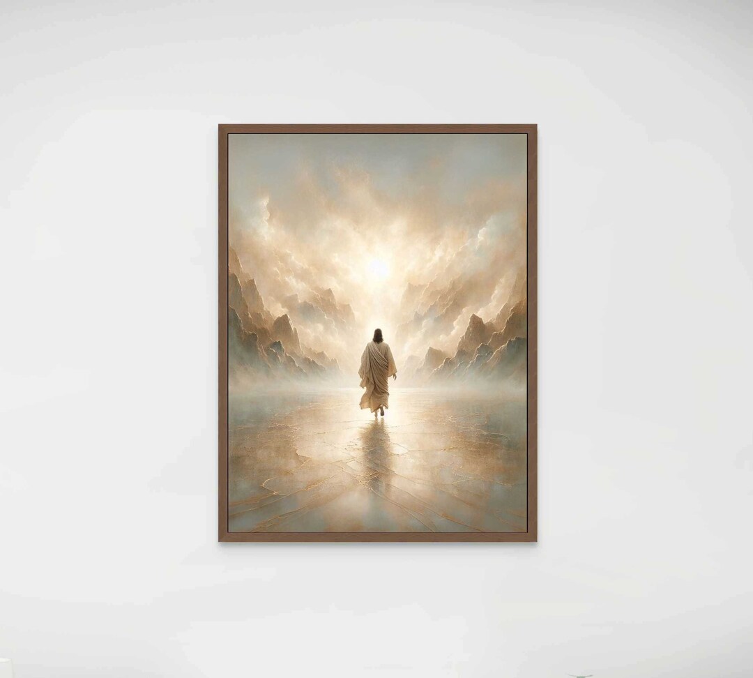 Jesus Walking on Water, Christian Painting, Jesus Walk on Water Art ...
