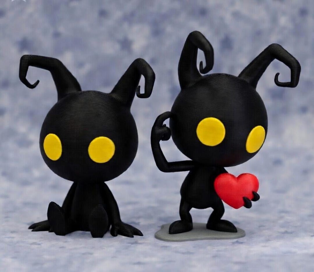 Heartless Shadow Figures – Nerdy Couple Gift, 3D Printed Valentine Ornament, Gamer Desk Decor - Etsy Czech Republic