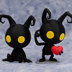 Hjärtlösa skuggfigurer – Nördigt parpresent, 3D-tryckt Alla hjärtans dag-dekoration, Gamer-skrivbordsdekoration