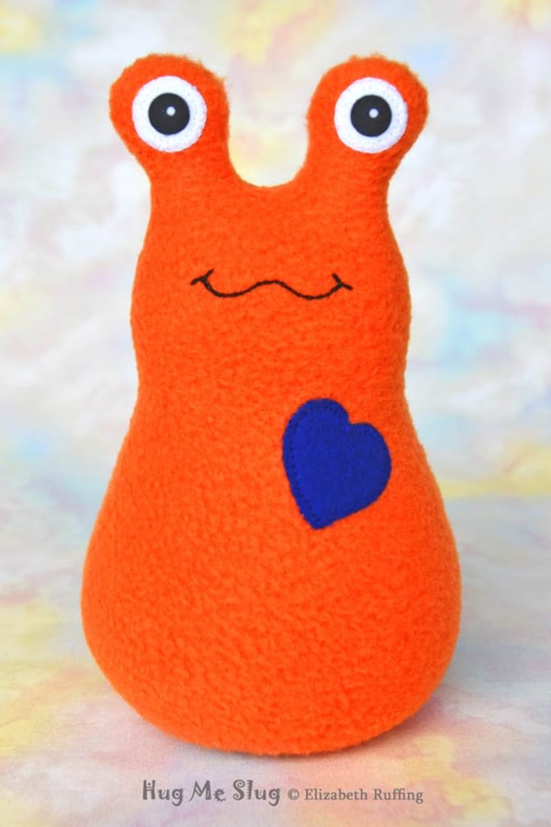 Banana Slug Plush Stuffed Toy Animal Hug Me Slug Orange | Etsy