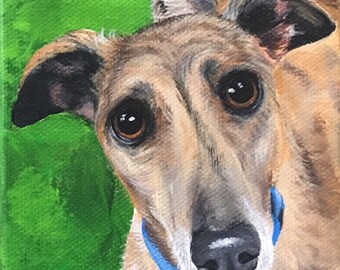 Canvas Pet Painting Custom Portrait Loss Memorial Commission Hand Painted  Sharon Lamb Art Dog Cat