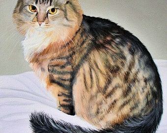 Canvas Pet Painting Custom Portrait Loss Memorial Commission Hand Painted  Sharon Lamb Art Dog Cat