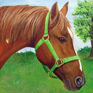 Pet Portrait Custom Pet Painting 6x8 Your photo Dog Cat Horse Any Animal Gift Pet Memorial Pet Art Sharon Lamb paintings by SL image 3