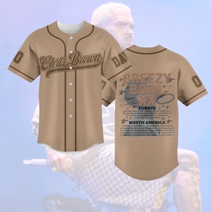Custom Chris Brown Tour Jersey, Breezy Bowl Baseball Jersey, Breezy Bowl XX 2025 Shirt, Chris Brown Fan, Breezy Bowl Tee, Gift For Fan