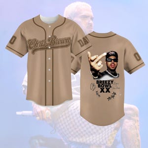 Chris Brown Tour Jersey, Breezy Bowl XX 2025 Baseball Shirt, Concert Fan Tee, Unisex Music Tour Merch, Chris Brown Gift For Fan