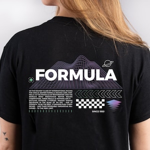 Camiseta estética de Fórmula 1, camiseta gráfica de F1, camiseta para fanáticos de la F1, productos de F1, camiseta de Fórmula 1 de deportes de motor, regalo de F1