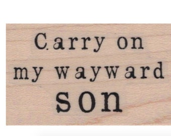 Wayward Son Lyrics Etsy