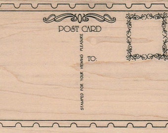 Sello de goma grande para postales, sellos de correo, diario, diario 6949 postal
