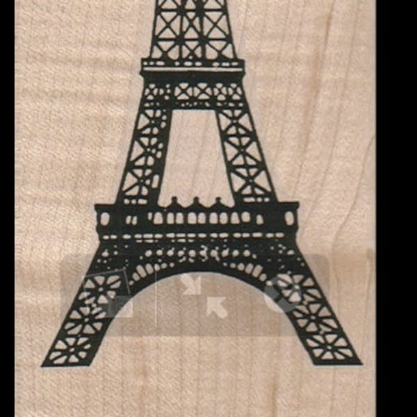 large Eiffel Tower rubber stamp,  cushioned stamp art and craft supplies   tateam  Item 1806 Paris France