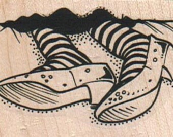 Rubber stamp   Halloween Wicked Witch ruby shoes   Wizard of Oz  cling stamp, unmounted or wood Mounted  scrapbooking supplies number 11424