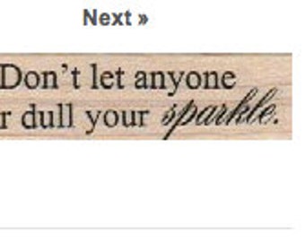 Quote rubber stamp DON&#39;T let anyone ever dull your sparkle  stamp   no18519