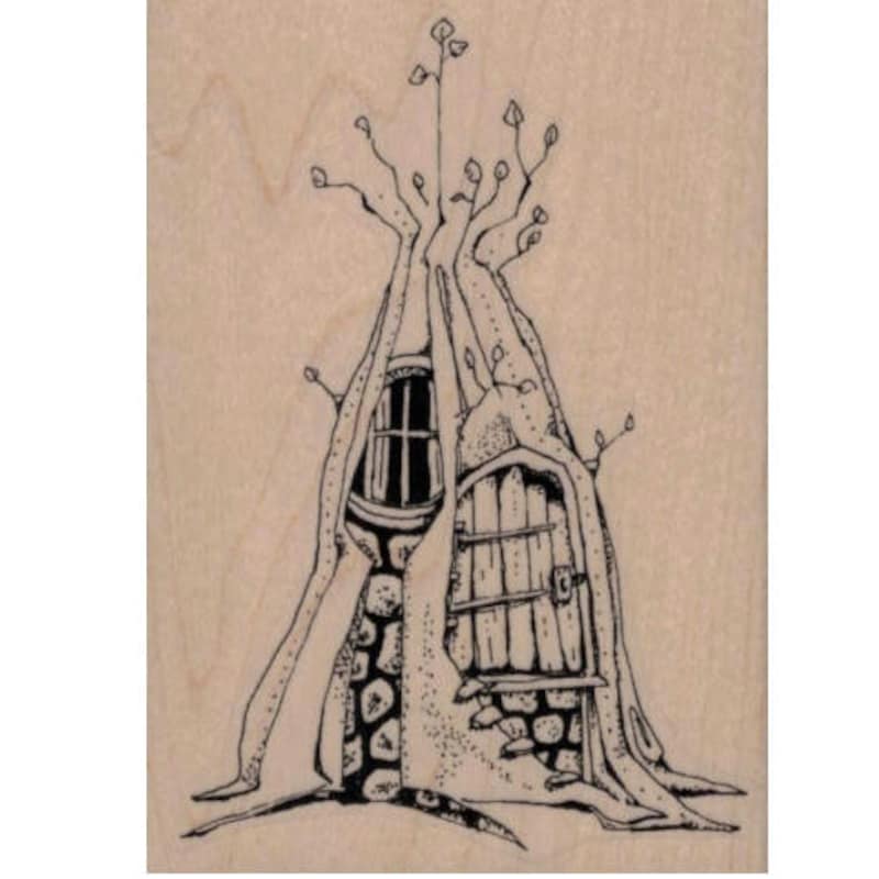 Art Impression RUBBER STAMPS - FAIRY DOORS