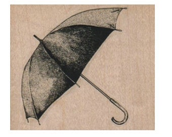 Rubber stamp Umbrella rain weather   cling stamp, unmounted or wood Mounted  scrapbooking supplies 7769