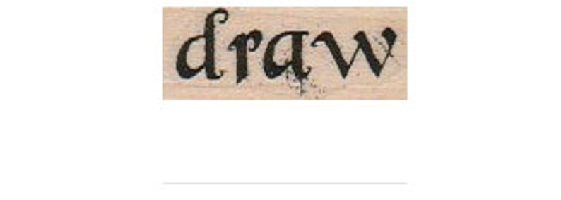Rubber stamp ART drawing Quote wood Mounted scrapbooking supplies number 18795