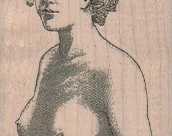 Rubber stamp Nude Naked  Lady woman cling stamp, unmounted or wood Mounted  scrapbooking supplies number 16067