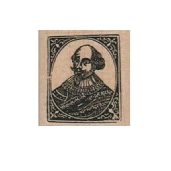 Shakespeare Framed rubber stamp Stamping literature face postage scrapbooking supplies