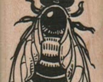 Rubber stamp  Bumble bee     wood Mounted  scrapbooking supplies number 1917