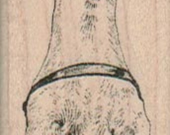 Howling  dog rubber stamp puppy pet animal stamps number17410   puppy stamps