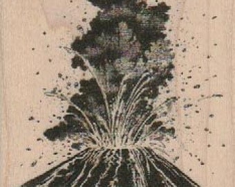 Volcano erupting Rubber stamp Hawaii number 18151