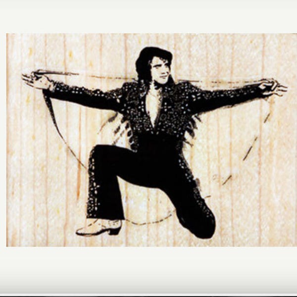 Elvis rubber stamp  face stamps Rubber Stamp  new, old stock stamp, no longer produced sku4579. xx