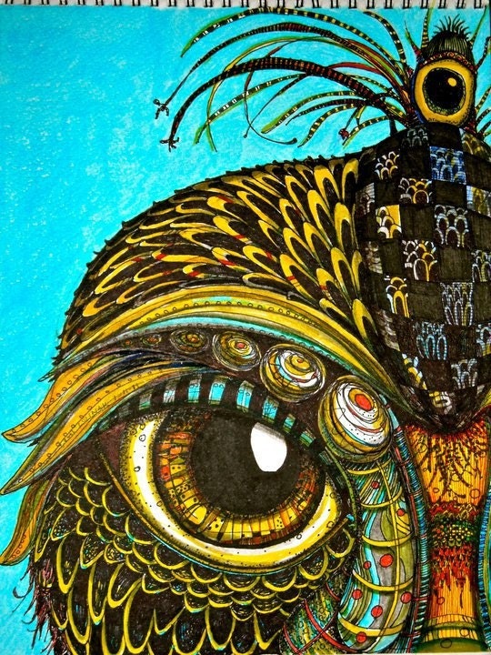 Bird Decor Art Prints by Mary Vogel Lozinak Bird Number 9
