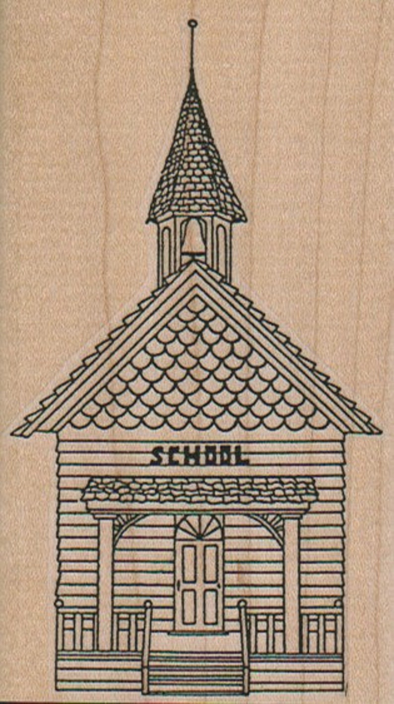 wood mounted Rubber stamp I survived Catholic school scrapbooking supplies number 365