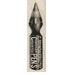 Rubber stamp Fountain Pen ink nib tip wood Mounted scrapbooking supplies 18793