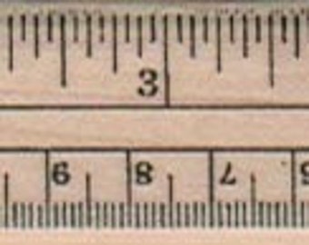 Ruler   rubber stamp      16139 steampunk  wood mounted, unmounted or cling stamp